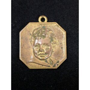 Vintage Sears National Baby Contest 1934 Honorable Mention Bronze Brass Charm